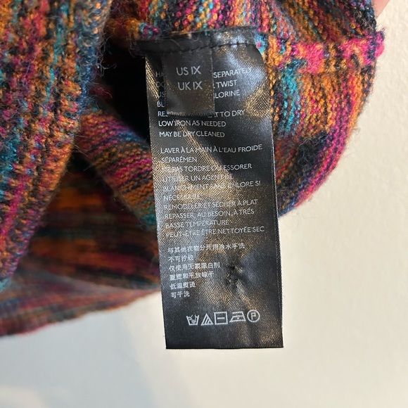 Anthropologie A+ Ruffle Sleeve Multicolor Knit Sweater - Picture 4 of 6